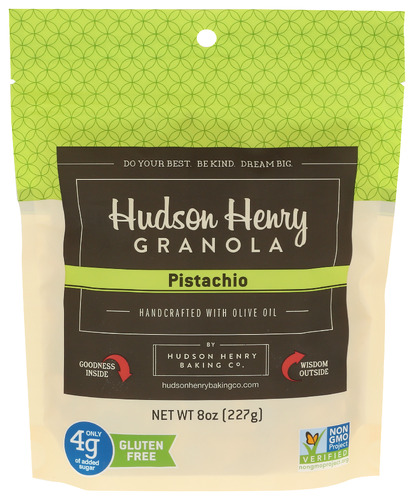 Hudson Henry Granola Granola Pistachio 8 Oz