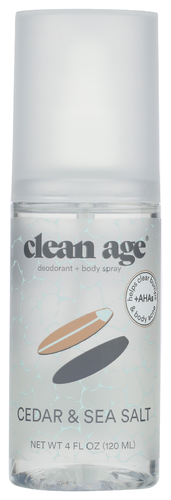 Clean Age Deodorant Spray Cedar 4 Oz