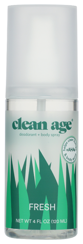 Clean Age Deodorant Spray Fresh 4 Oz