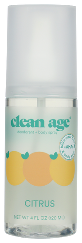 Clean Age Deodorant Spray Citrus 4 Oz