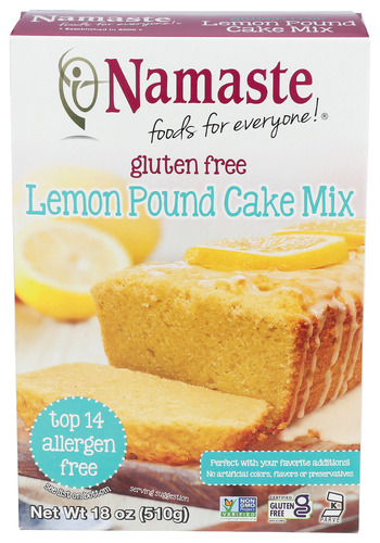 Namaste Foods Mix Cake Lemon Pound 18 Oz