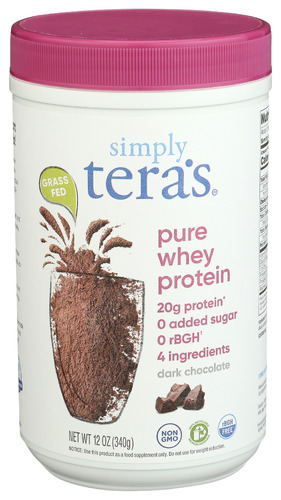 Simply Teras Protein Whey Drk Choc Rbgh Fre 12 Oz