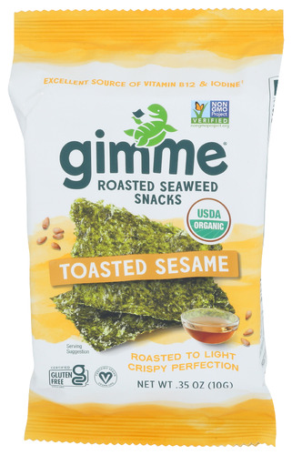 Gimme Seaweed Snk Rstd Ssme Org 0.35 Oz