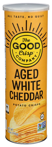 The Good Crisp Company Crisps Aged White Cheddar 5.60 Oz