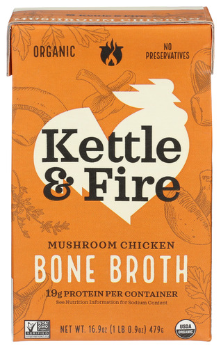 Kettle And Fire Broth Mshroom Chckn 16.90 Fo