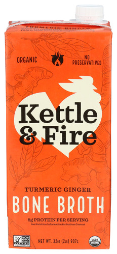 Kettle And Fire Broth Bn Chckn Trmrc Gng 32 Oz