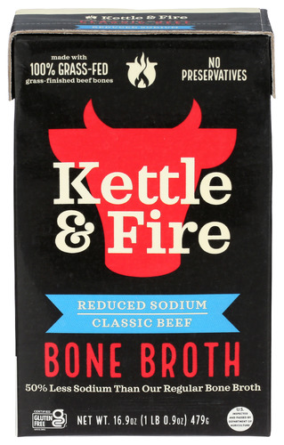 Kettle And Fire Broth Beef Bone Rdcd Sod 16.90 Oz