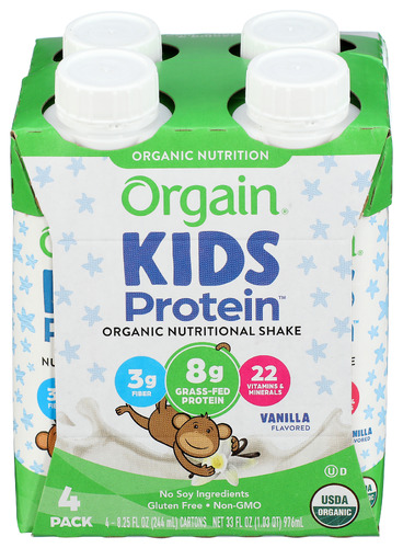 Orgain Kid Prten Rtd Vnl 4P Org 33 Fo