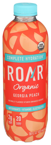 Roar Beverages Bev Georgia Peach Org 18 Fo