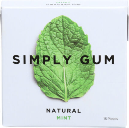 Simply Gum Peppermint Natural 15 Pc