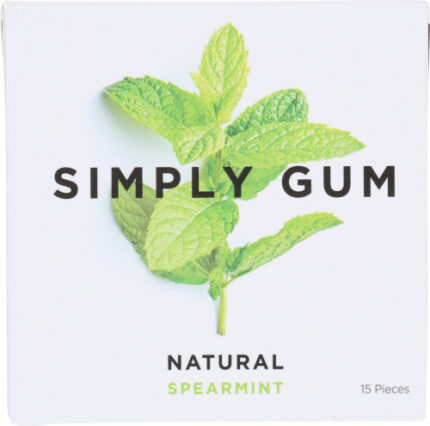 Simply Gum Natural Spearmint 15 Pc