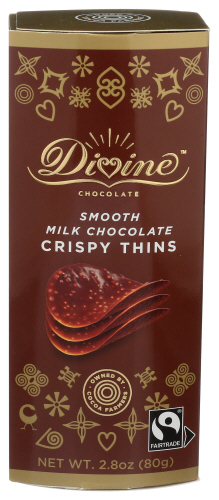 Divine Chocolate Choc Thin Mlk 2.80 Oz