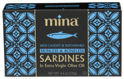 Mina Sardines Sknlss & Bnelss 4.40 Oz