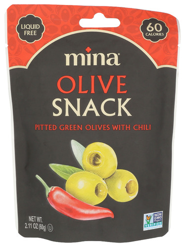 Mina Olives Grn Pittd W Chili 2.11 Oz