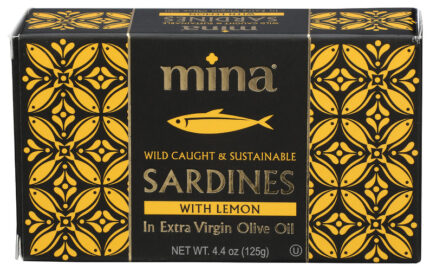 Mina Sardine Vg Olv Oil Lemon 4.40 Oz