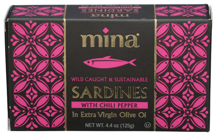 Mina Sardine Olv Oil Chli Ppr 4.40 Oz - Image 1