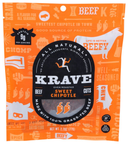 Krave Jerky Beef Swt Chptle 2.70 Oz