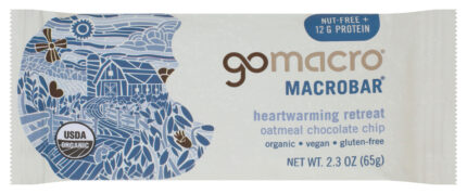 Gomacro Bar Oatmeal Choc Chip 2.30 Oz