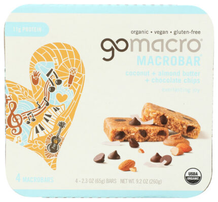Gomacro Bar Ccnt Almnd Btr Ch Chp 9.20 Oz