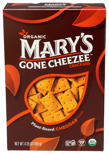 Marys Gone Crackers Crackers Cheddar Cheezee 4.25 Oz