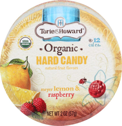 Torie & Howard Candy Tin Lmn Rspbry Org 2 Oz