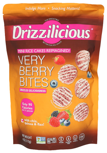 Drizzilicious Rice Cake Mini Very Brry 4 Oz
