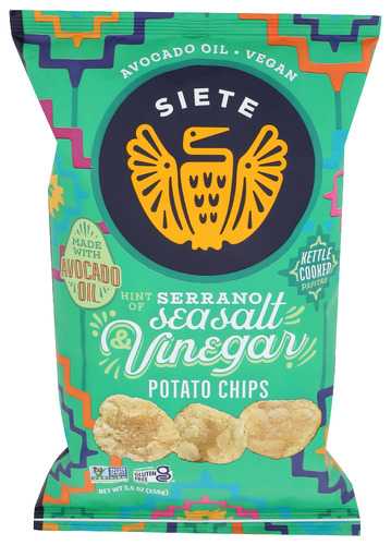 Siete Chips Potato Ssalt Vnegar 5.50 Oz