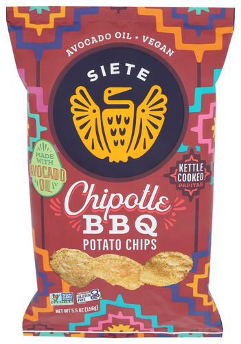 Siete Chips Potato Chptle Bbq 5.50 Oz