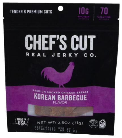 Chefs Cut Jerky Smkd Chkn Bbq Korn 2.50 Oz