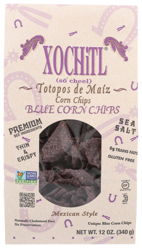 Xochitl Chip Corn Blue Sltd Org 12 Oz