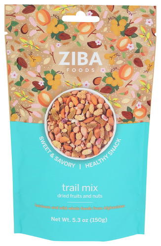 Ziba Foods Nuts And Fruit Trail Mix 5.30 Oz