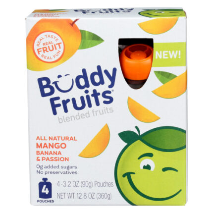 Buddy Fruits Pouch Fruit Mango 4Pk 12.80 Oz