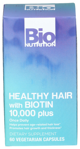Bio Nutrition Healthy Hair With Biotin 60 Vc