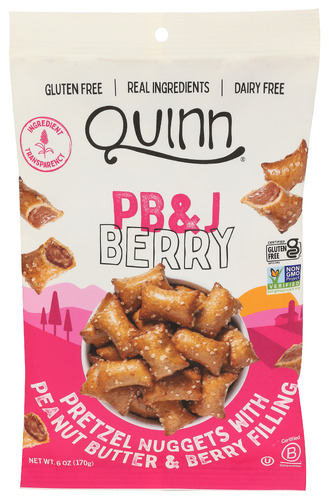 Quinn Pretzel Nugget Pbj Filld 6 Oz