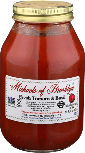 Michaels Of Brooklyn Sauce Tomato Basil Gf 32 Oz