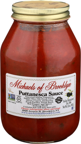 Michaels Of Brooklyn Sauce Putanesca 32 Oz