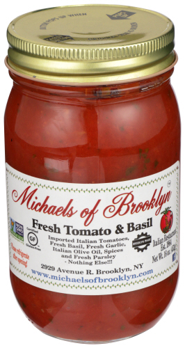 Michaels Of Brooklyn Sauce Pasta Tomato Basil 16 Oz