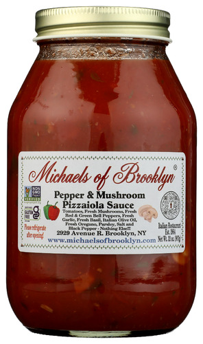 Michaels Of Brooklyn Sauce Pizzaiola Ppr Mshm 32 Oz