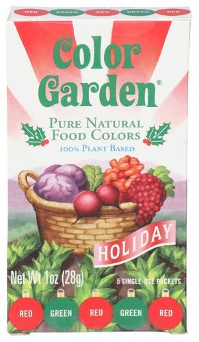 Color Garden Color Food Ntrl Holiday 5Pc 1 Oz