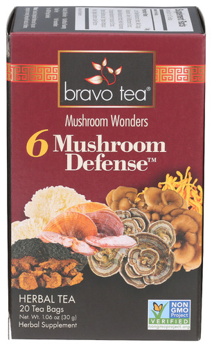 Bravo Teas Tea  6Mushroom Dfns 20Pc 1.06 Oz