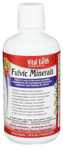 Vital Earth Minerals Mineral Fulvic 32 Oz