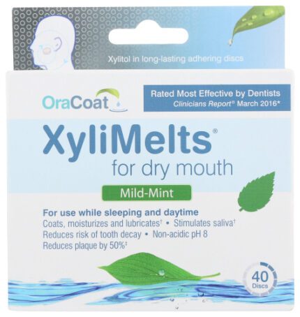 Xylimelts Oral Dry Mouth Mint 40 Ea