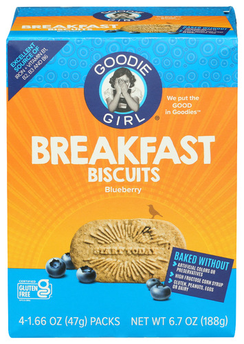 Goodie Girl Biscuit Brkfst Blueberry 6.64 Oz