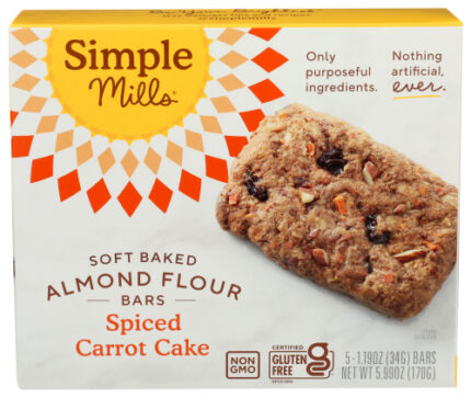 Simple Mills Bar Sft Bk Spc Crrt Ck Al 5.99 Oz