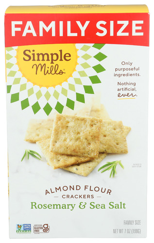 Simple Mills Crackers Almnd Flr Rsmry 7 Oz