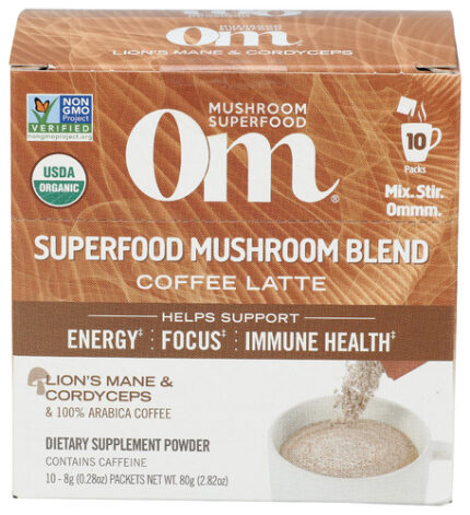 Om Mushrooms Mushroom Latte 10Pkt 2.82 Oz