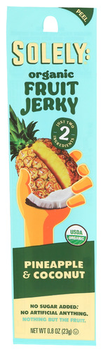 Solely Fruit Jerky Pnapl Cocnt 0.80 Oz