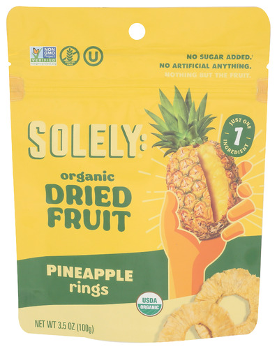Solely Fruit Dried Pineapple M 3.50 Oz