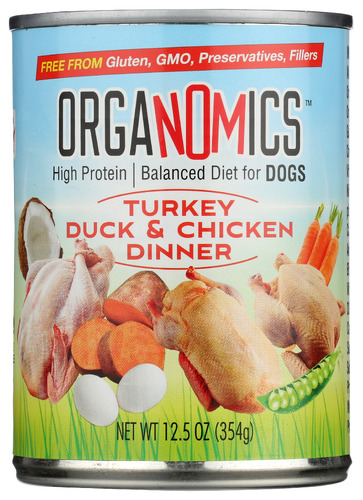 Organomics Food Dog Trky Duck Chkn 12.50 Oz