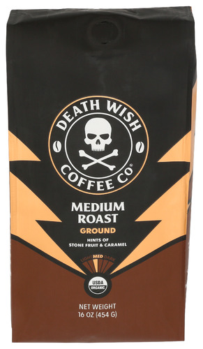 Death Wish Coffee Coffee Grnd Md Roast 16 Oz
